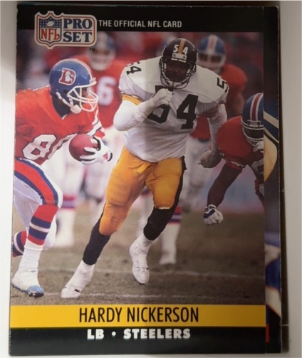 1990 Pro Set #624 Hardy Nickerson Pittsburgh Steelers — front