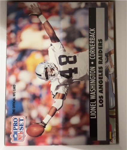 1991 Pro Set #196 Lionel Washington — front
