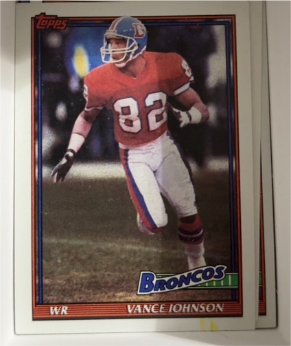 1991 Topps #552 Vance Johnson — front