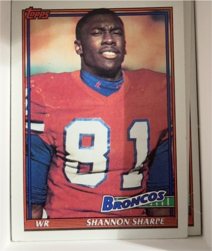1991 Topps #563 Shannon Sharpe — front