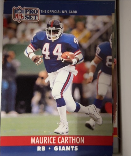 1990 Pro Set #593 Maurice Carthon — front