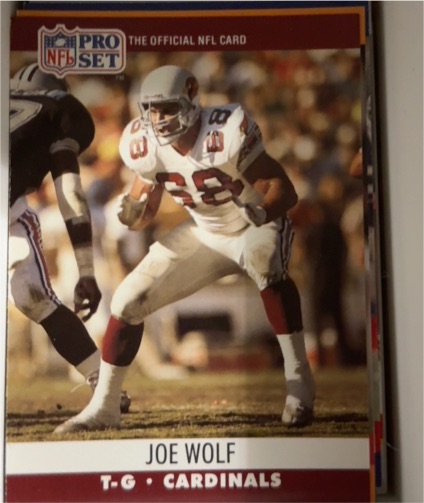 1990 Pro Set #620 Joe Wolf — front
