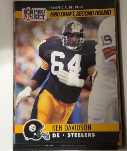 1990 Pro Set #712 Ken Davidson — front