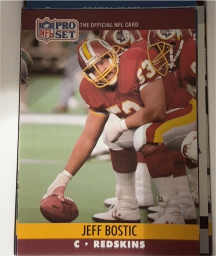 1990 Pro Set #660 Jeff Bostic — front