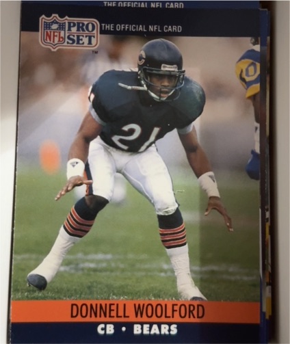 1990 Pro Set #459 Donnell Woolford — front