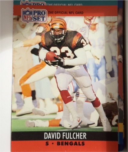 1990 Pro Set #462 David Fulcher — front