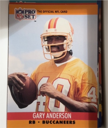 1990 Pro Set #652 Gary Anderson — front