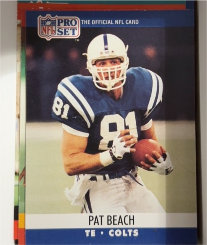 1990 Pro Set #520 Pat Beach — front