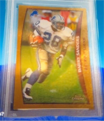 1998 Topps Chrome #1 Barry Sanders — front