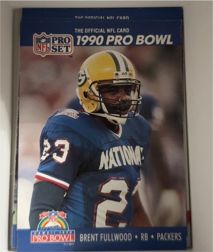 1990 Pro Set #337 Brent Fullwood — front