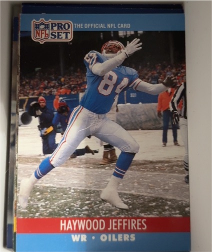 1990 Pro Set #212 Haywood Jeffires — front