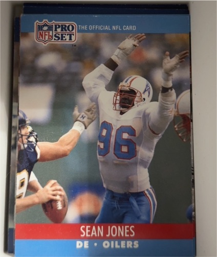 1990 Pro Set #96 Sean Jones — front