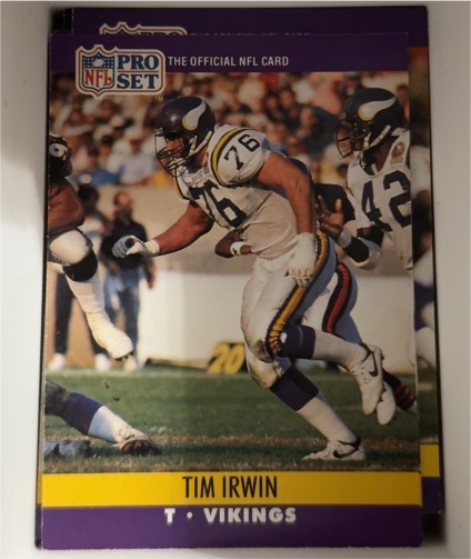 1990 Pro Set #569 Tim Irwin — front