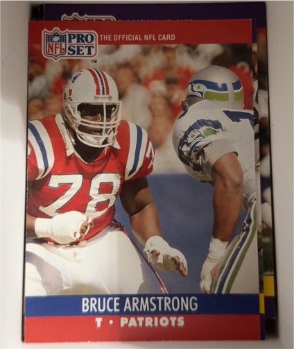 1990 Pro Set #575 Bruce Armstrong — front