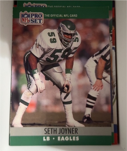 1990 Pro Set #609 Seth Joyner — front