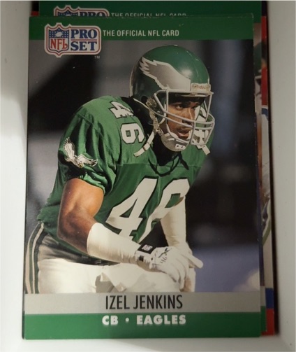 1990 Pro Set #612 Izel Jenkins — front
