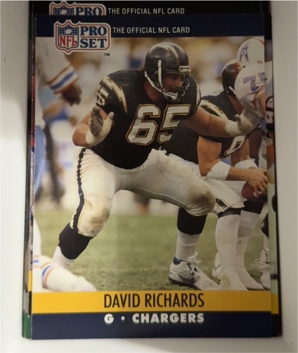1990 Pro Set #633 David Richards — front