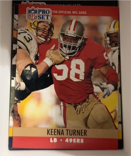 1990 Pro Set #637 Keena Turner — front