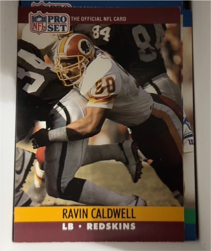 1990 Pro Set #662 Ravin Caldwell — front