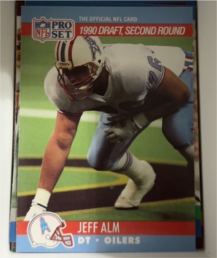 1990 Pro Set #710 Jeff Alm — front