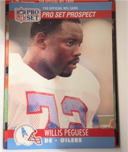 1990 Pro Set #735 Willis Peguese — front