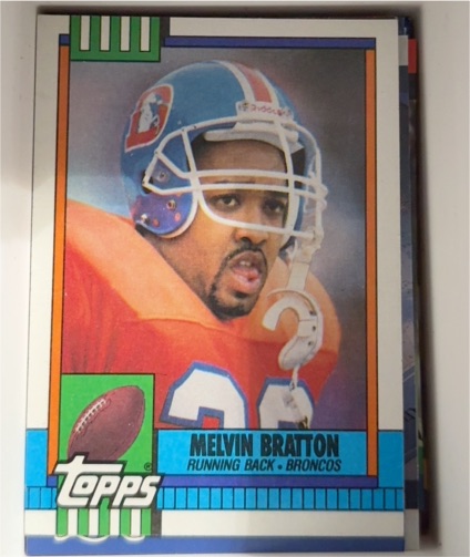 1990 Topps #42 Melvin Bratton Denver Broncos — front