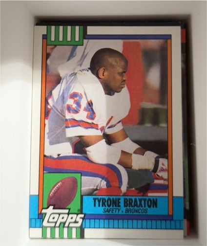 1990 Topps #30 Tyrone Braxton — front