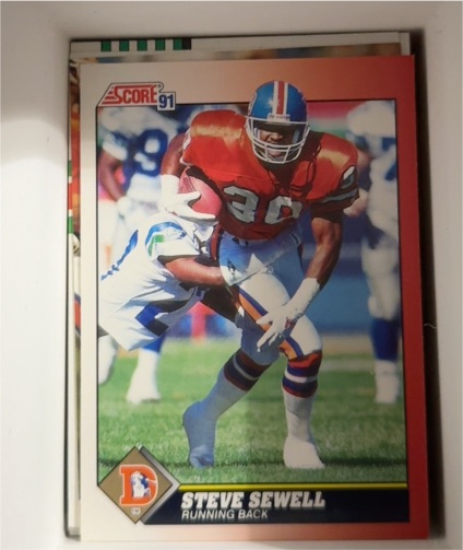 1991 Score #118 Steve Sewell — front