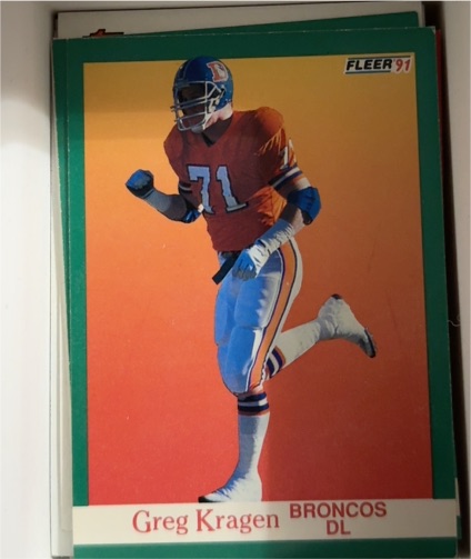 1991 Fleer #51 Greg Kragen — front
