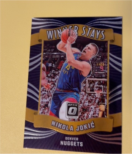 2023-24 Donruss Optic #6 Nikola Jokic Winner Stays — front