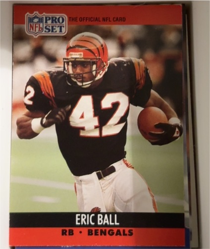 1990 Pro Set #460 Eric Ball — front