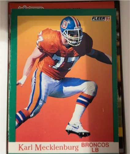 1991 Fleer #52 Karl Mecklenburg — front