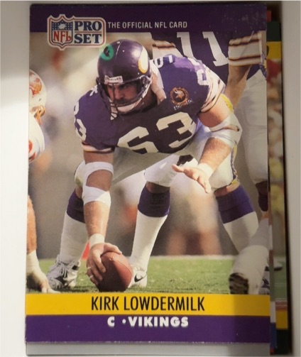 1990 Pro Set #572 Kirk Lowdermilk — front