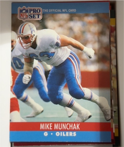 1990 Pro Set #518 Mike Munchak Houston Oilers — front
