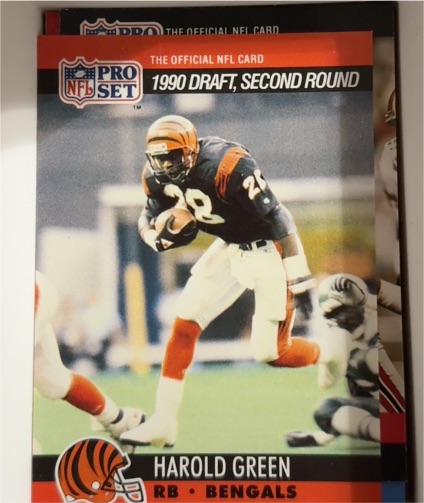 1990 Pro Set # Harold Green — front