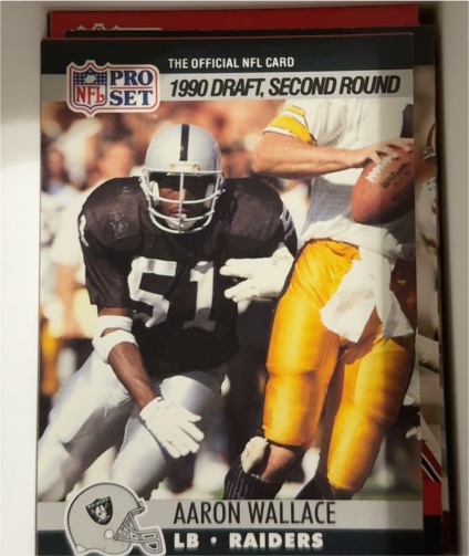 1990 Pro Set #706 Aaron Wallace — front