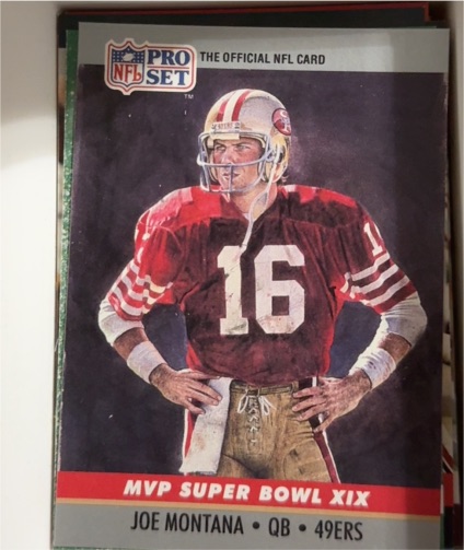 1990 Pro Set #19 Joe Montana Super Bowl MVP — front