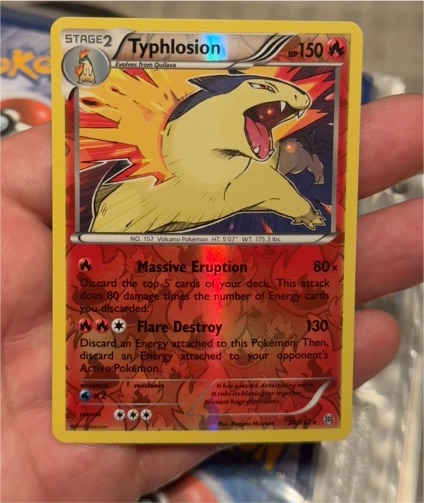2015 Pokémon TCG Breakthrough #20 Typhlosion — front