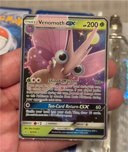 2019 Pokémon Sun & Moon Unbroken Bonds #12 Venomoth GX — front