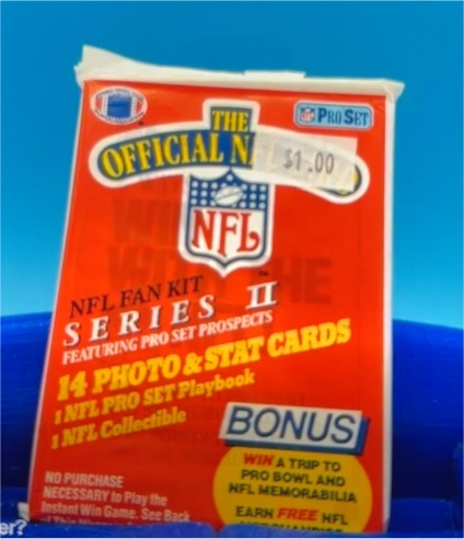 1989 Pro Set NFL Fan Kit Series II Sealed Pack — front