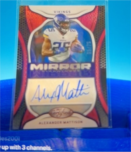 2022 Panini Certified Mirror Signatures #MS-AM Alexander Mattison — front