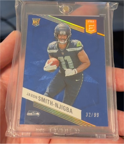 2023 Donruss Elite #151 Jaxon Smith-Njigba Blue /99 — front