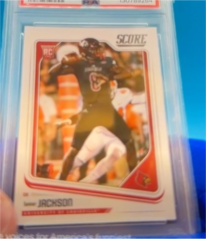 2018 Panini Score #352 Lamar Jackson Rookie — front