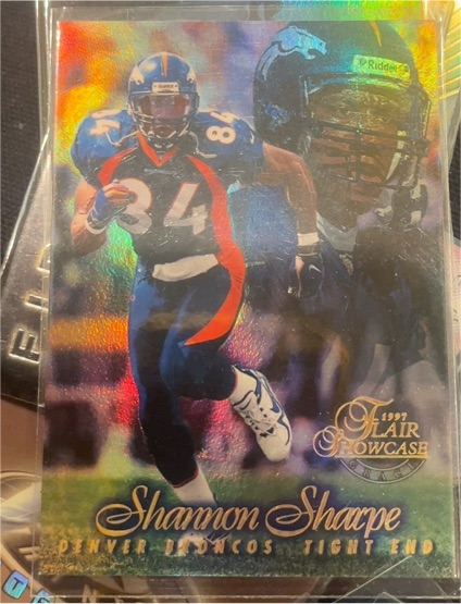 1997 Flair Showcase #84 Shannon Sharpe — front