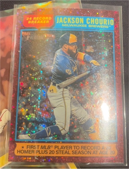2025 Topps Heritage #5 Jackson Chourio — front