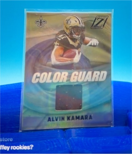 2022 Panini Zenith #CG-14 Alvin Kamara Color Guard Patch — front
