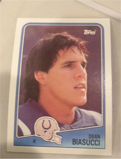 1988 Topps Football #122 Dean Biasucci — front