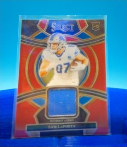 2023 Panini Select Rookie Swatches #RSW-SLA Sam LaPorta — front