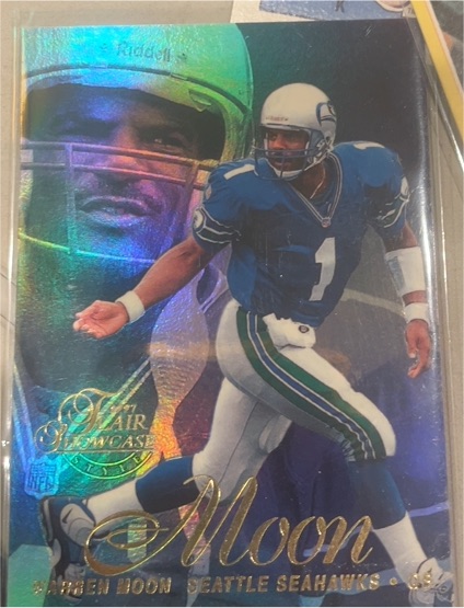 1997 Flair Showcase #101 Warren Moon — front