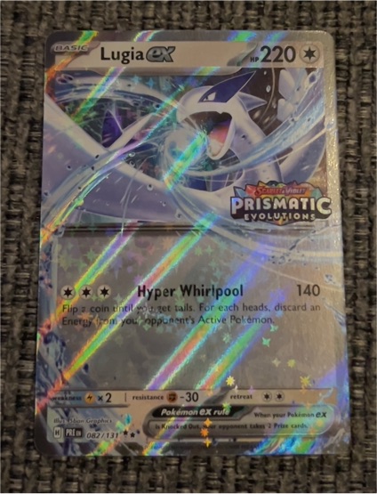 2022 Pokémon Scarlet & Violet Prismatic Evolutions #082 Lugia ex — front